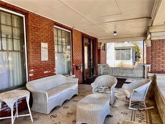 view of patio / terrace with covered porch