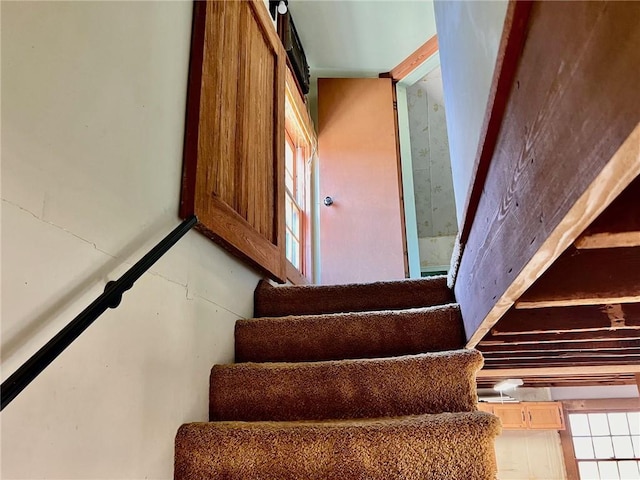 view of staircase