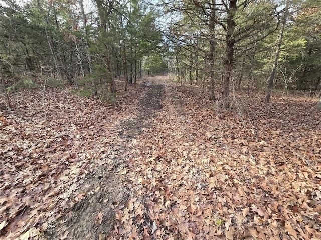 view of landscape with a view of trees