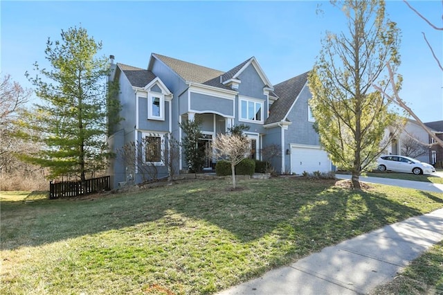 view of front of house featuring stucco siding and a front yard