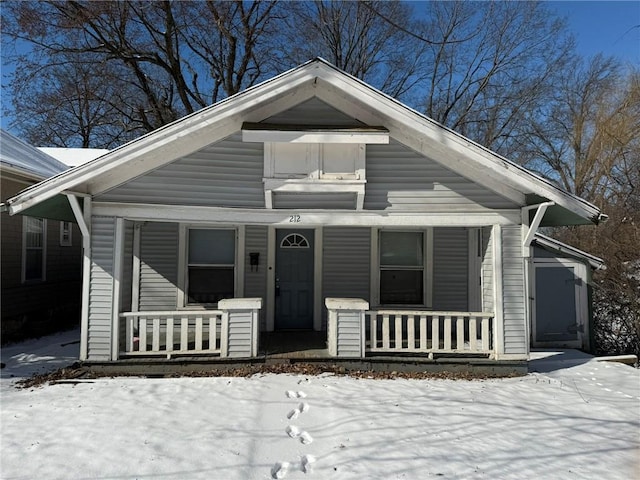 view of front of home featuring a porch