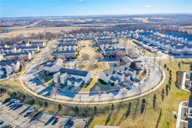 birds eye view of property featuring a residential view