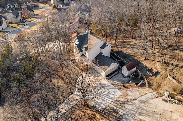 bird's eye view featuring a residential view