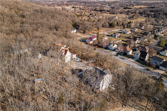 drone / aerial view featuring a residential view