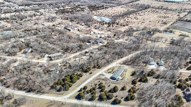 birds eye view of property with a desert view