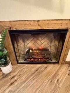 details featuring wood finished floors