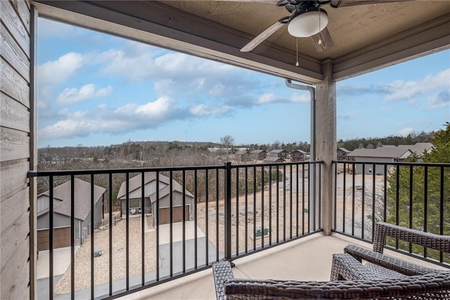 164 Dogwood Park Trl, Branson, MO 65616 - balcony with a ceiling fan