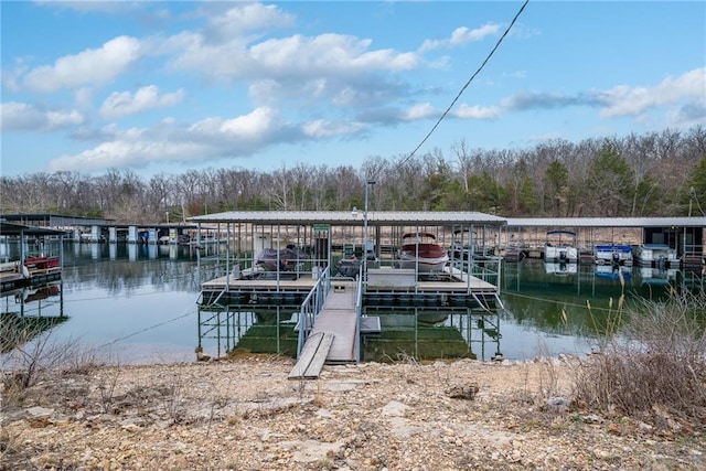 164 Dogwood Park Trl, Branson, MO 65616 - dock area with a water view and boat lift