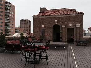 deck featuring a city view