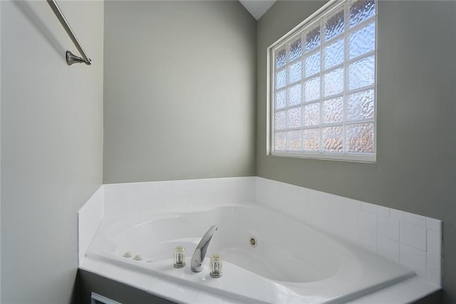 bathroom featuring a whirlpool tub