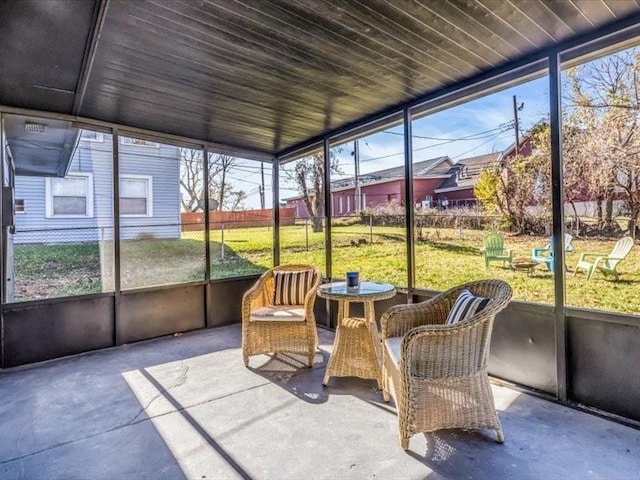 view of sunroom / solarium