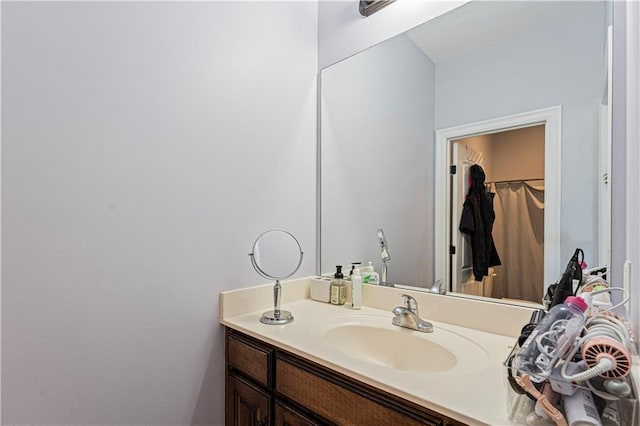 bathroom featuring vanity