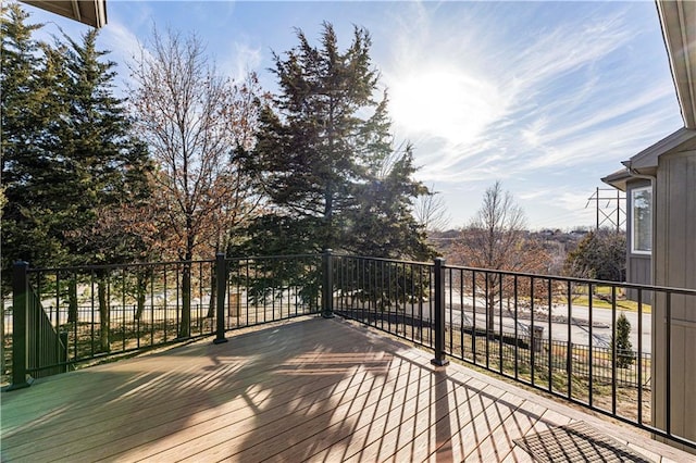 view of wooden terrace