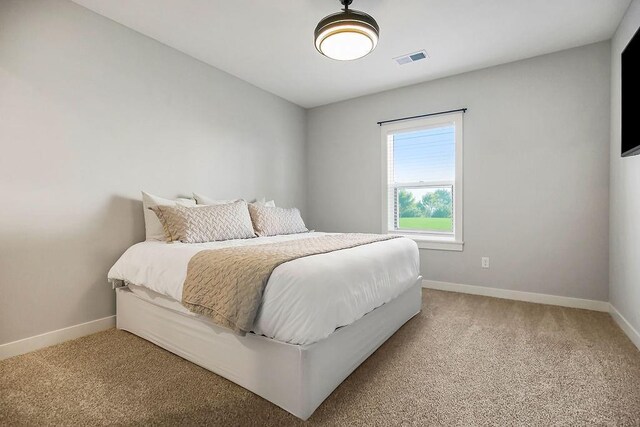 16649 S Tomashaw St, Olathe, KS 66062 - bedroom with baseboards, light carpet, and visible vents