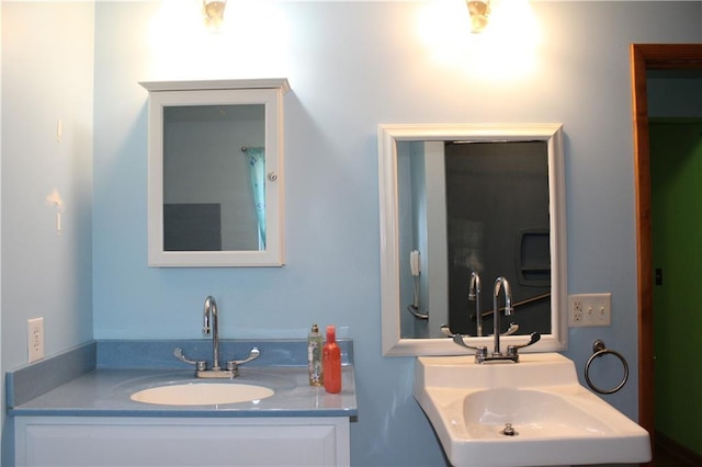 bathroom with a sink