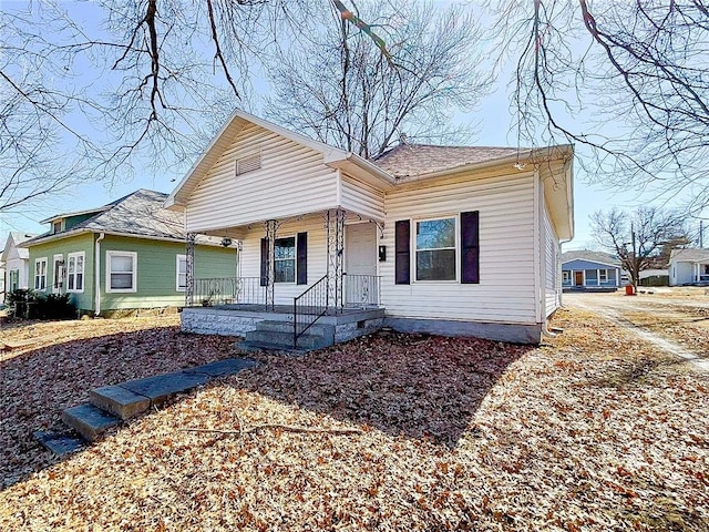 view of front of house featuring covered porch