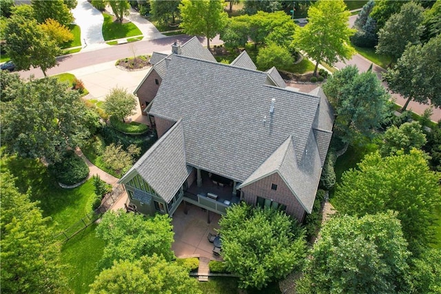 drone / aerial view