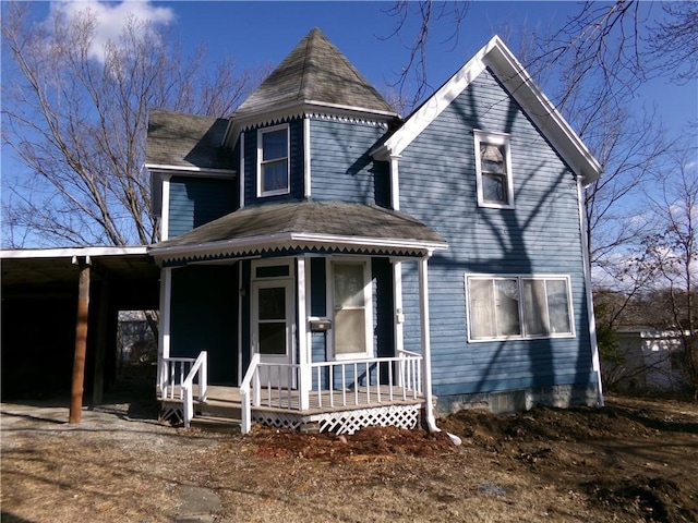 victorian house with covered porch