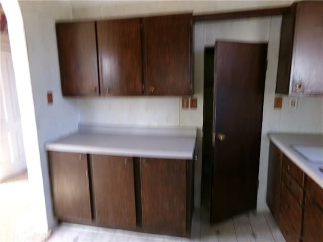 kitchen with light countertops