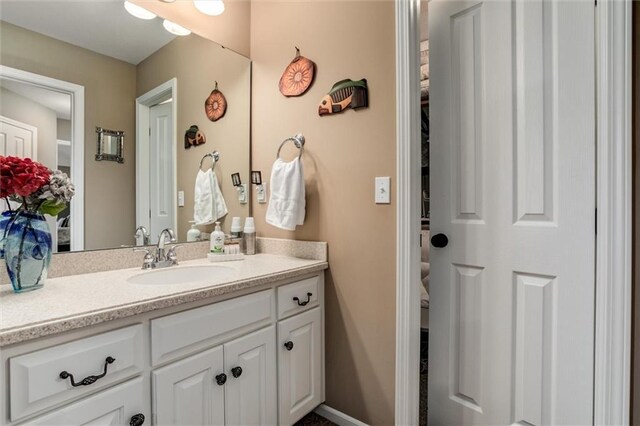 bathroom with vanity