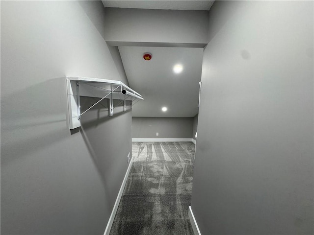 415 E Hale St, Spring Hill, KS 66083 - hallway with carpet flooring and baseboards