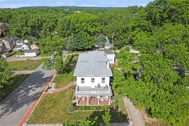 928 S Esplanade St, Leavenworth, KS 66048 - aerial overview of property's location featuring a forest