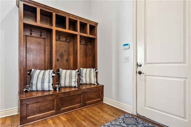 15300 Mastin St, Overland Park, KS 66221 - mudroom with wood finished floors and baseboards