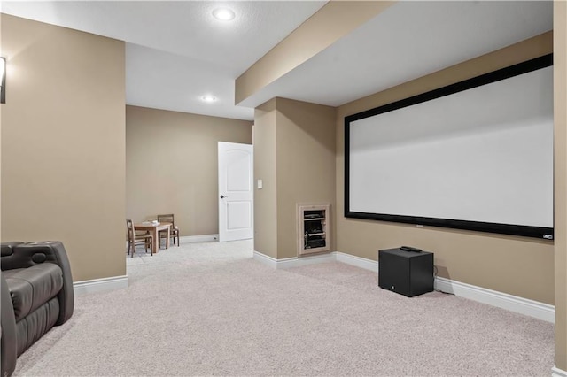 15300 Mastin St, Overland Park, KS 66221 - carpeted home theater room with baseboards and recessed lighting