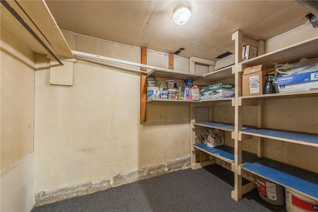 view of storage room