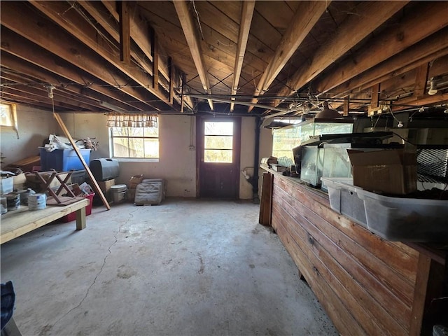 miscellaneous room featuring concrete floors