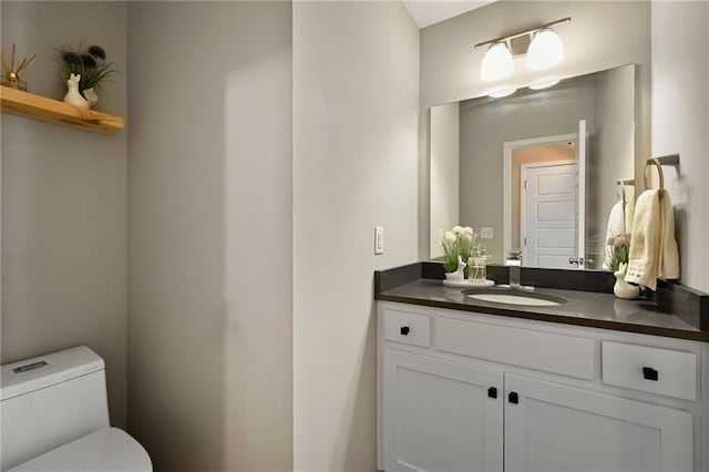 16059 Fontana St Unit 205, Overland Park, KS 66085 - half bathroom with vanity and toilet