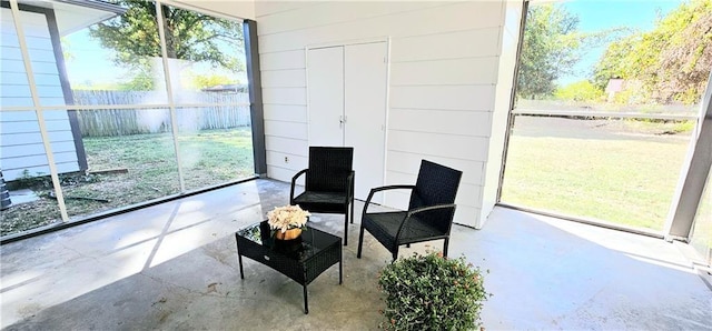 view of sunroom / solarium