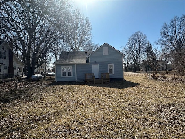 view of back of property