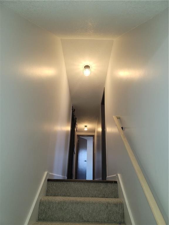 stairs with baseboards