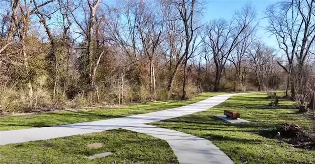 view of community featuring a yard