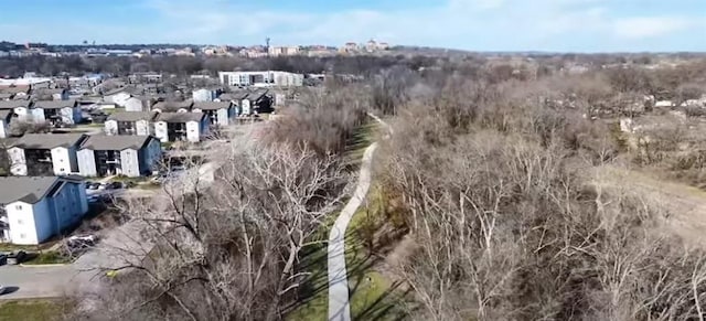 aerial view featuring a residential view