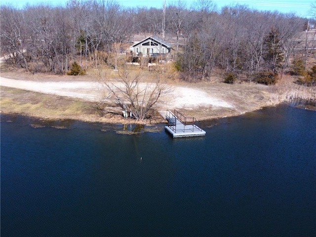 170 Paddle Boat Ln, Linn Valley, KS 66040 - aerial view with a water view