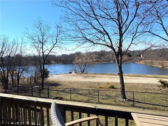 170 Paddle Boat Ln, Linn Valley, KS 66040 - view of water feature with fence