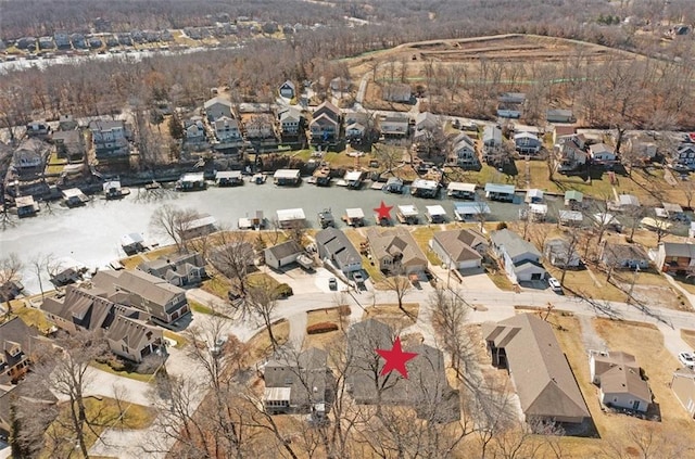 bird's eye view featuring a residential view