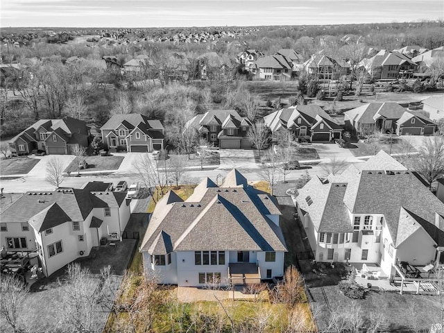 bird's eye view featuring a residential view