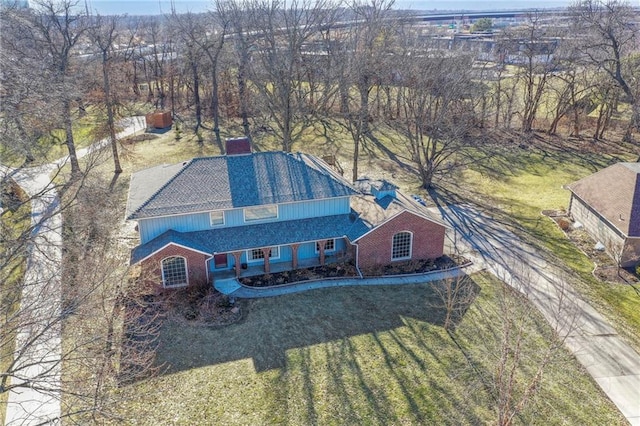 birds eye view of property