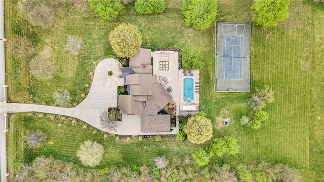 birds eye view of property