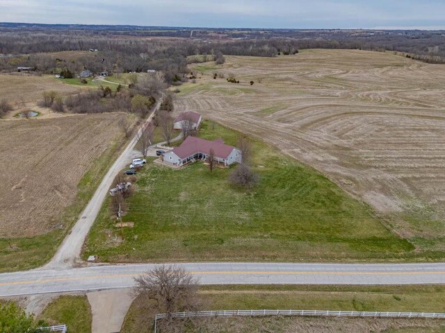 5990 Z Hwy, Edgerton, MO 64444 - aerial overview of property's location featuring rural landscape