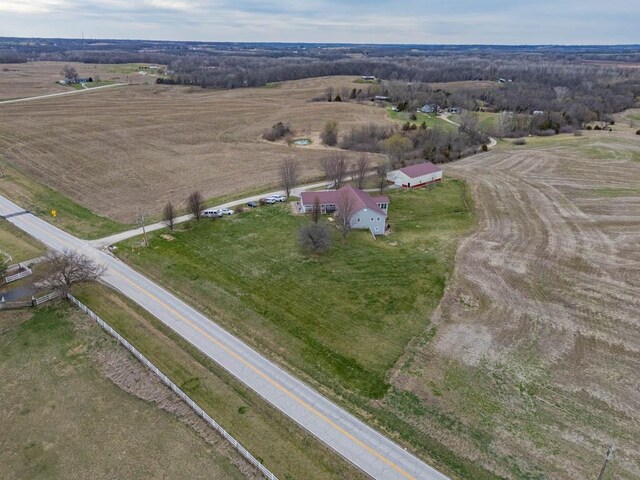5990 Z Hwy, Edgerton, MO 64444 - aerial view of property's location with rural landscape
