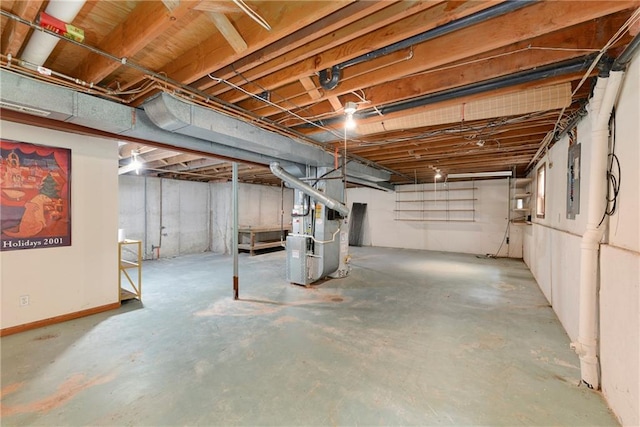3824 SW Windemere Dr, Lees Summit, MO 64082 - unfinished below grade area with heating unit and electric panel
