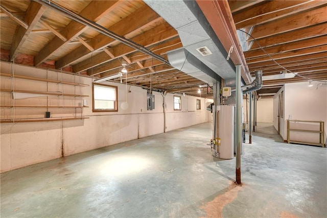 3824 SW Windemere Dr, Lees Summit, MO 64082 - basement with water heater and electric panel