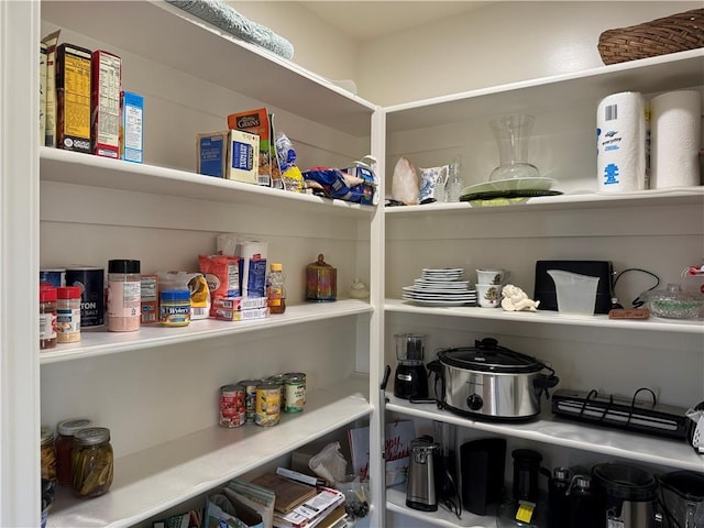 view of pantry