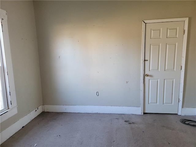 view of carpeted empty room