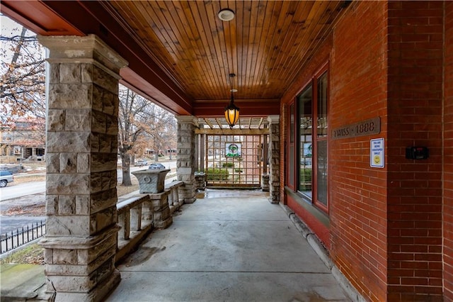 view of patio / terrace featuring a porch