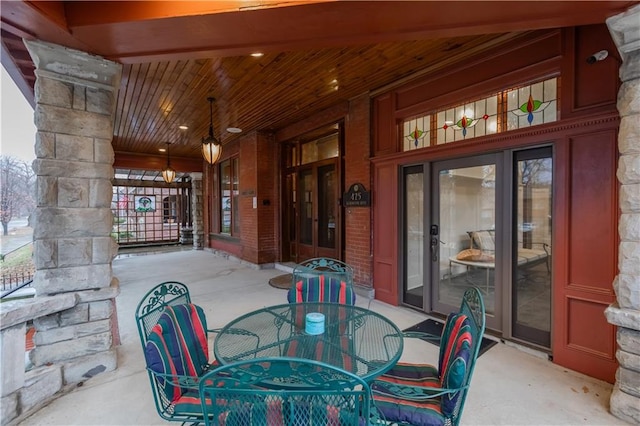 view of patio / terrace with outdoor dining area